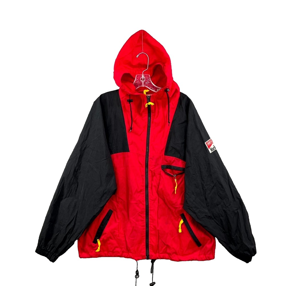 VTG‎ Marlboro Adventure Team Windbreaker Jacket Men Large Outdoor Waterproof 90s